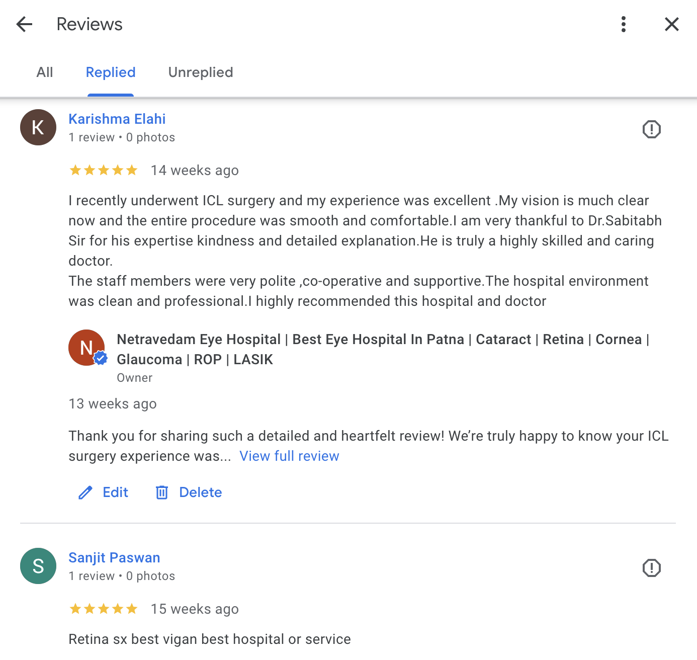Patient Review 11