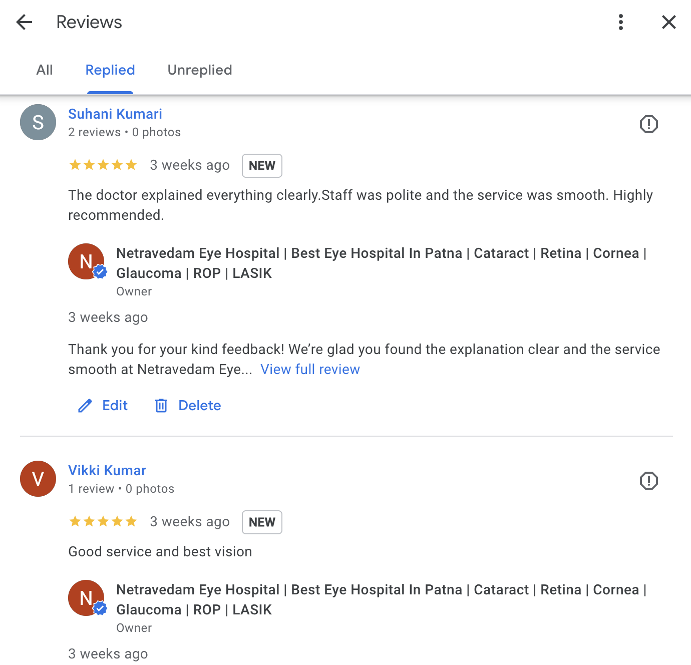 Patient Review 13